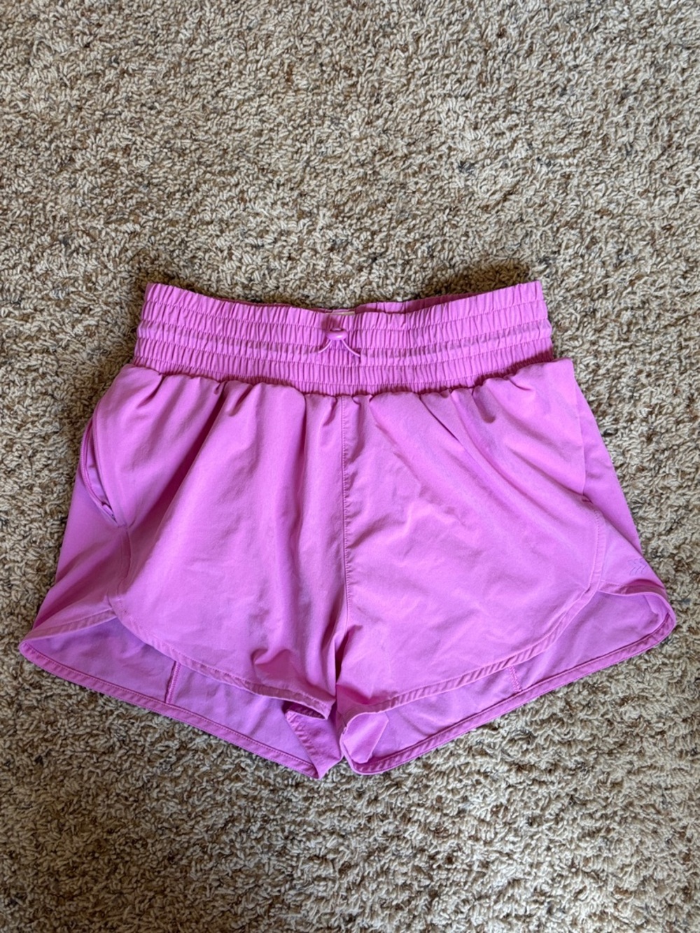 all in motion Pink Elastic-Waist Athletic Shorts